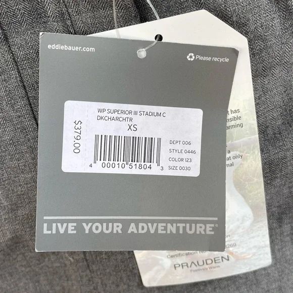 Eddie Bauer Superior III Stadium Down Parka Coat | Gray | PXS | $379 MSRP - Picture 6 of 16